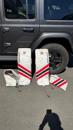 33” Bauer Supreme Shadow Custom Pads/Blocker + Brian’s Iconik Catcher