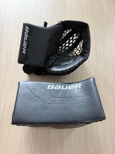 Bauer Fuse Pro goalie glove and blocker