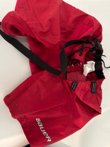 Red Junior Large Bauer Pant Shell (Used)