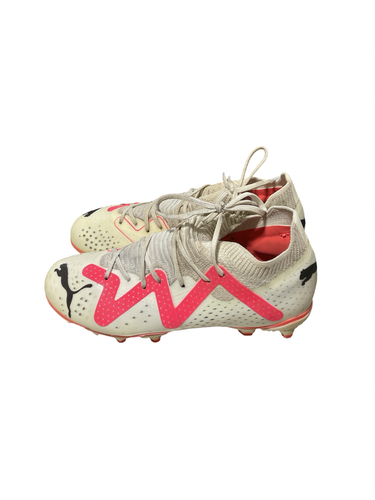 Used Puma Soccer Cleats White Junior 02 11834-S000057093