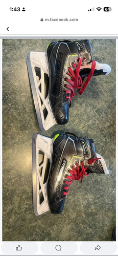 Bauer Elite Hockey Goalie Skates Regular Width 7.5 (Used)
