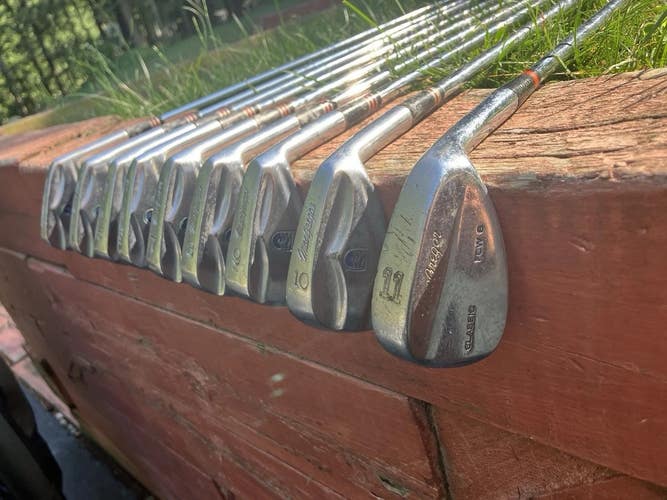 Vintage Macgregor Iron Set, 3-11 (PW+SW) (9 clubs), Mens, Righty, Stiff, Steel