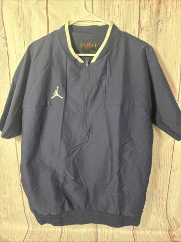 Nike Jordan Team Lightweight SS Football Coach Jacket Mens M Navy CV5858-419