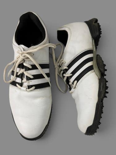 Adidas Green Star Torsion System Fitfoam Mens Golf Shoes Sz 10
