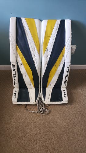 McKenzie Blackwood used  True L20.2 Pro Goalie Leg Pads (Used)