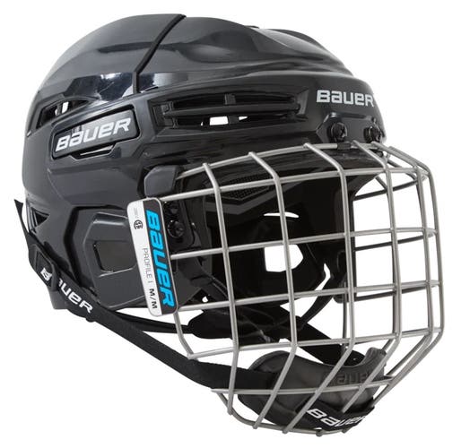 Medium Bauer IMS 5.0 Helmet Combo Black (New)