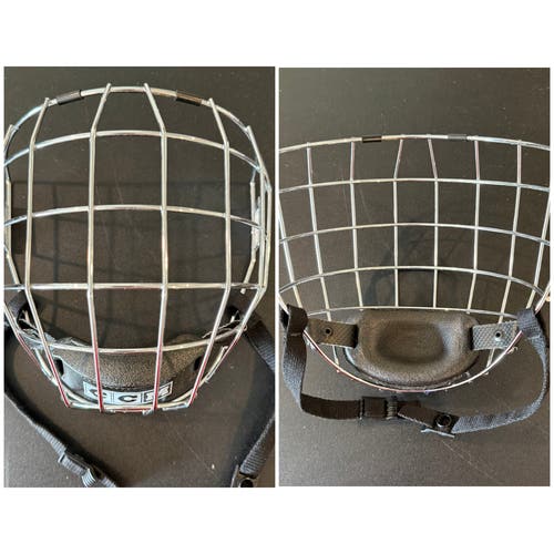 CCM FM480 Large Face Mask Chrome Full Cage No Hardware