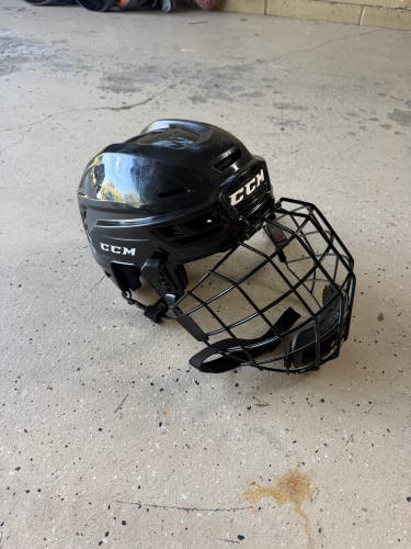 Small CCM Tacks 710 Helmet with Oreo Bauer Cage (Used)