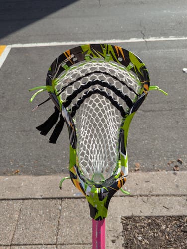 RC1 INK Green yellow Black strung with Goat Mesh
