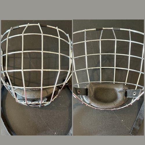 CCM FM480 Medium Face Mask Chrome Full Cage No Hardware