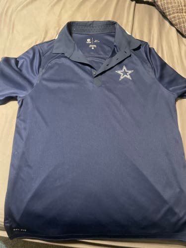 Nike (Used) Dallas Cowboys On Field Dry Fit Polo Size L