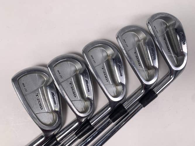 Mizuno MX 20 Iron Set 4-8 True Temper Dynamic Gold S300 Stiff Steel Mens RH