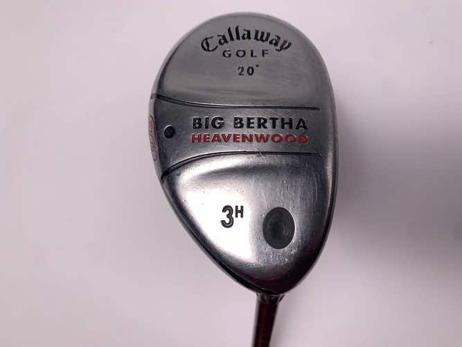 Callaway Big Bertha Heavenwood 3 Hybrid 20* RCH 75w Firm Graphite Mens RH