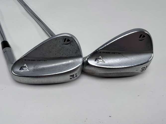 TaylorMade Milled Grind 3 Raw Chrome Wedge Set 54*11 | 60*8 Modus 3 Tour 105g RH