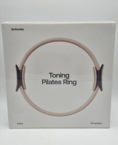 BetterMe Toning Pilates Ring 15” Magic Circle Ivory Fitness Yoga Sealed (New)