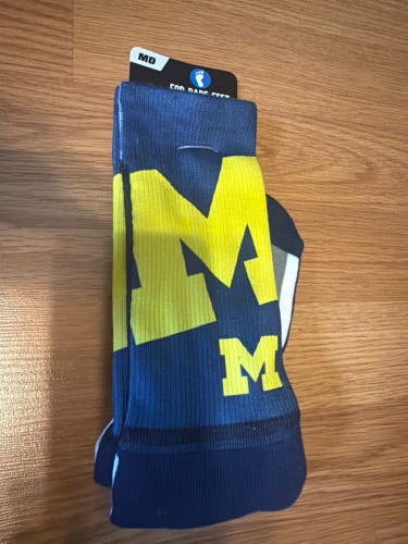 Blue Medium Socks (New) Michigan
