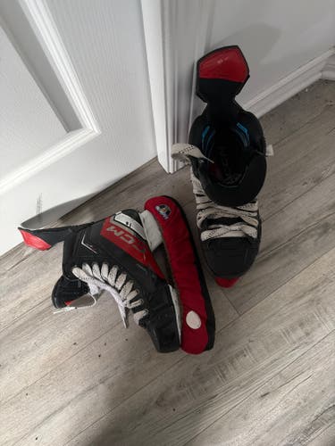 Black 2023 CCM JetSpeed FT6 Pro Hockey Skates Regular Width 8 (Used)