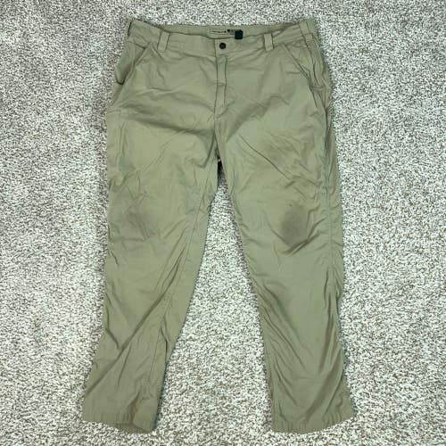 Carhartt Pants Mens 40x30 Tan Relaxed Fit Work Hiking Ripstop Stretch Outdoor