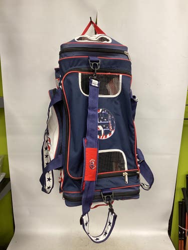 Used HAGAN USA BAG Youth Hockey Carry Bag White/Red/Navy 11851-S000052336