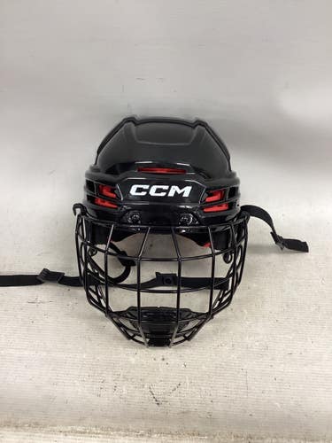 Used CCM TACKS 310 W/ VISOR Helmet Cage Combo Black SM 11851-S000052288