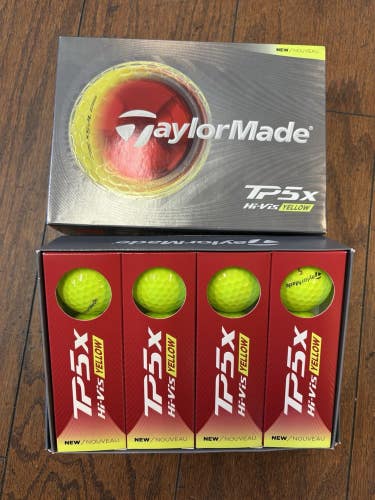 2 Dozen 2026 Taylor Made TP 5X Hi - Vis Yellow