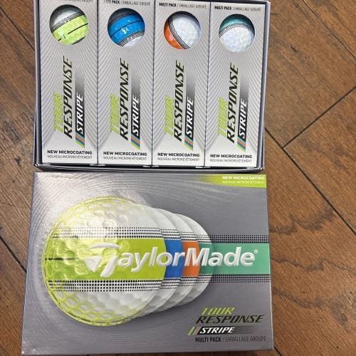 2 Dozen New Taylor Made Tour Response Stripe Multipack