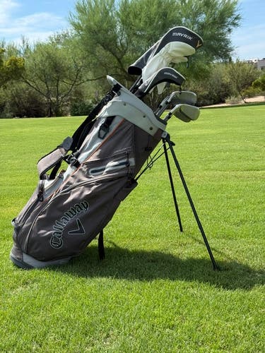 Men's Callaway Mavrik Right Handed Clubs (Full Set) Senior Flex 10 Pieces (Used) WITH bag
