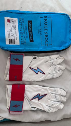 Large Premium Pro Long Cuff Batting Gloves (New)