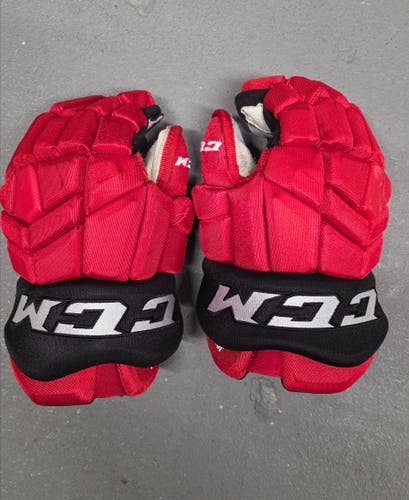 New Jersey Devils CCM HGTKXP Gloves 13" Pro Stock (Used)