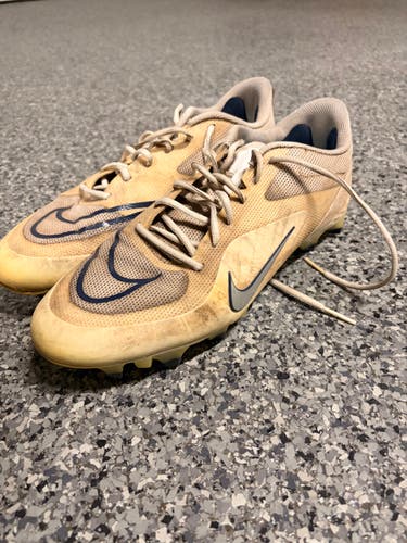 White Men's Size M 12.5 (W 13.5) Adult Nike Low Top (Used)