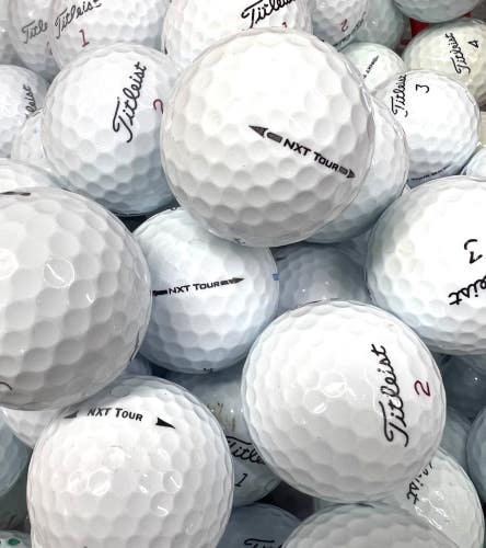 50 Near Mint AAAA White Titleist NXT Tour/ Tour S Used Golf Balls