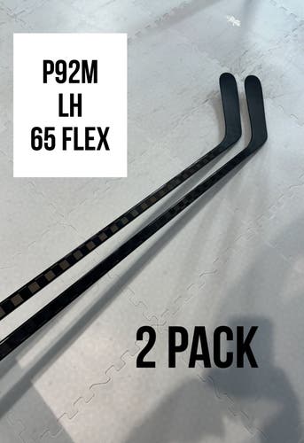 Senior(2x)Left P92M 65 Flex 63” ProBlackStock™ Unbranded Blackouts Pro Stock Nexus Hockey Sticks