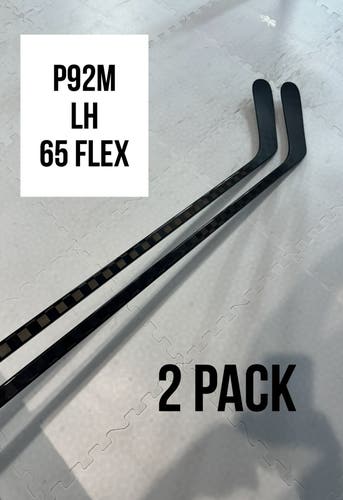 Senior(2x)Left P92M 65 Flex 66” ProBlackStock™ Unbranded Blackouts Pro Stock Nexus Hockey Sticks