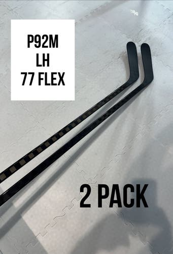 Senior(2x)Left P92M 77 Flex ProBlackStock™ Unbranded Blackouts Pro Stock Nexus Hockey Sticks