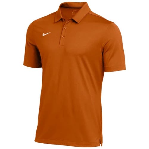 Orange Medium Men's Nike Shirt (New) Dri-fit mens tennis golf polo DX6946-802 Texas longhorn orange