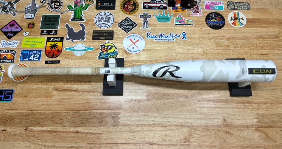 2025 Rawlings Icon Composite USSSA Certified Bat (-5) 26 oz 31" (Used) Does have a crack