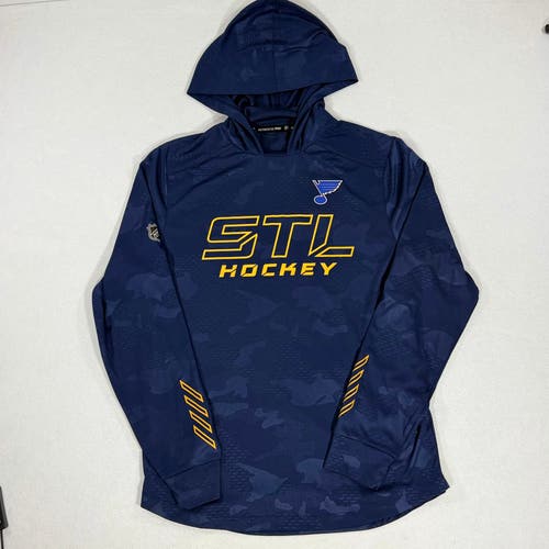 Fanatics St. Louis Blues NHL Authentic Pro Locker Room Camo Pullover Hoodie M