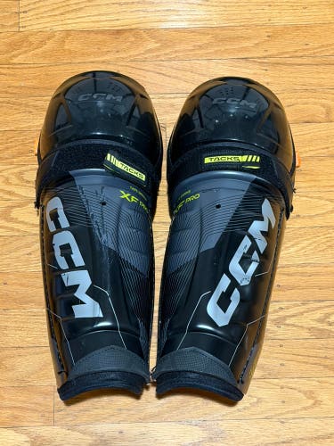 Senior CCM Tacks XF Pro 14" Shin Pads (Like New)