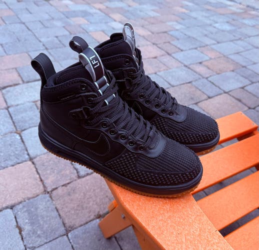 Mens Nike Lunar Force 1 Duckboot Black Gum Gently Used - US Size 11 (805899-003)