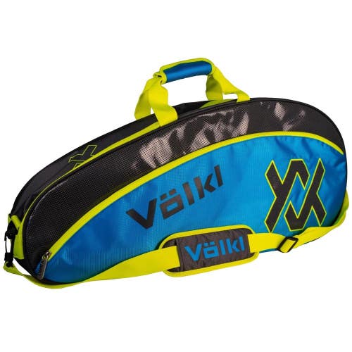 *NWT* 2025 VOLKL TOUR PRO 3 PACK TENNIS RACQUET BAG (CHARCOAL/BLUE/NEON) #V71403