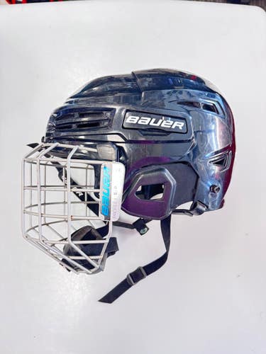 Used Bauer IMS 5.0 Helmet Cage Combo Black SM 11860-S000315849