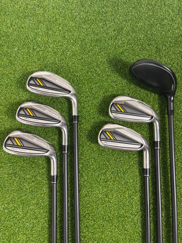 TaylorMade RocketBladez Irons 6-PW RBZ 5 Hybrid Senior Graphite RH Set