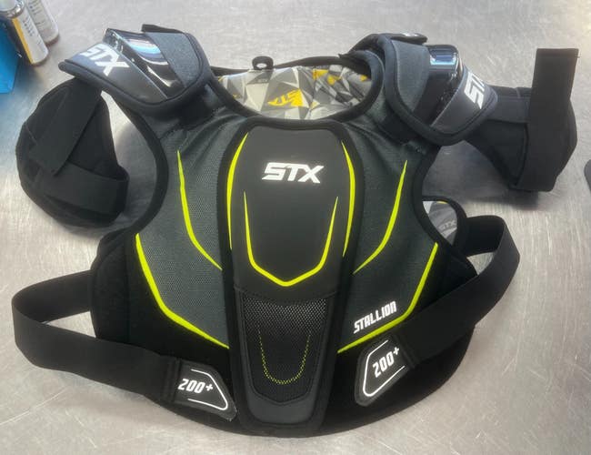 Used STX STALLION 200 Lacrosse Shoulder Pads Black LG 11497-S000161575