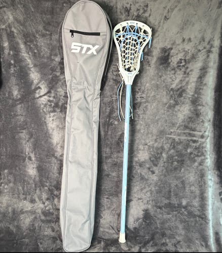 STX Crux Women's Lacrosse Stick w/ 6000 Alloy Shaft & STX Zippered Bag Case
