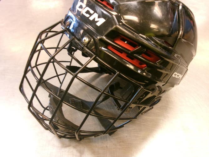 Used CCM TACKS 70 Helmet Cage Combo Black MD 11339-S000206981
