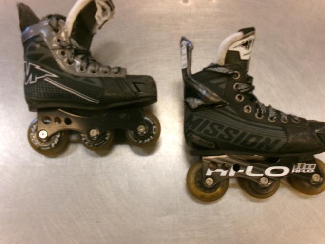 Used Mission INHALER Child Rec Fitness Skates Black Youth 13.0 11339-S000206976