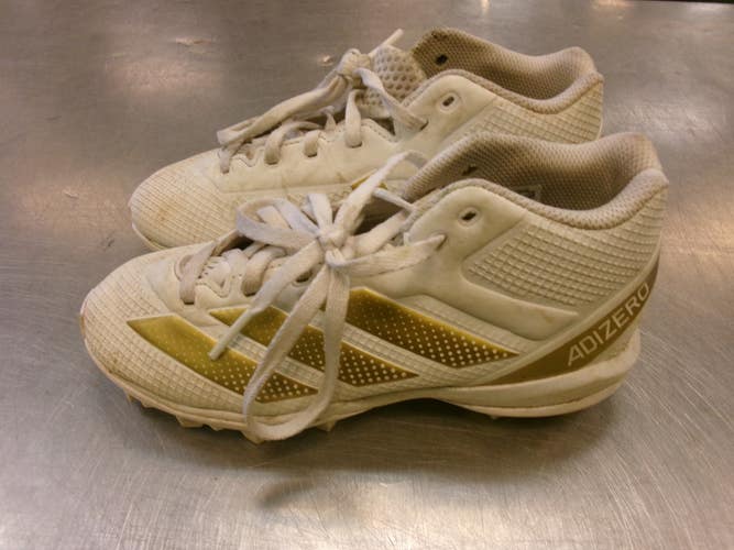 Used Adidas Jr FB Cleats White Junior 01 11339-S000206971