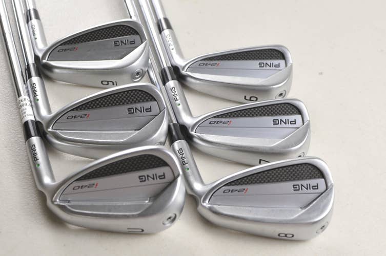 Ping i240 Power Spec 6-W,UW Iron Set X-Stiff Flex Green Dot NS Pro Steel #226514
