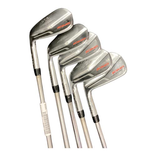 Used Cobra KING FORGED MB / STEEL X GRAPHITE Mens Iron Set RH 7I-PW 11846-S000110313