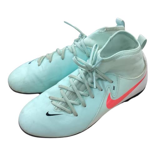 Used Nike Soccer Cleats Sky Blue Junior 06 11846-S000110413